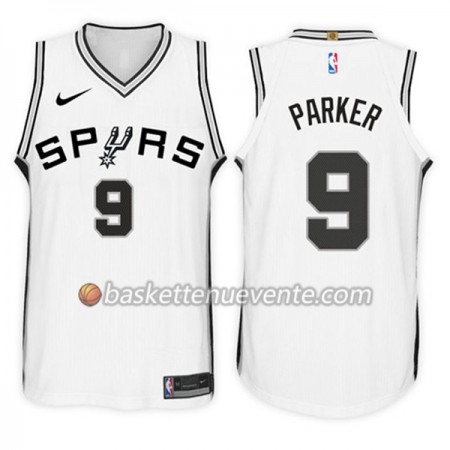 Maillot Basket San Antonio Spurs Tony Parker 9 Nike 2017-18 Blanc Swingman - Homme